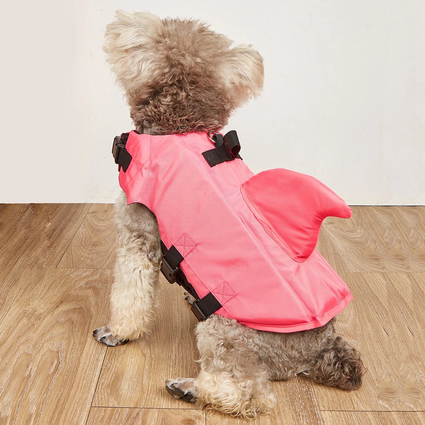 Summer Dog Life Jacket Enhanced Buoyancy Small Dogs Shark Swimming Clothes Safety Vest with Handle for Medium Large Dogs Surfing