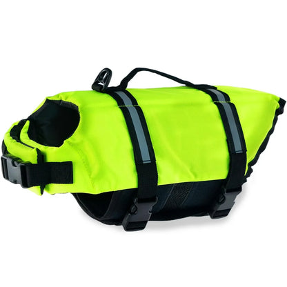 Summer Dog Life Jacket Reflective Adjustable Large Dogs Swimwear Safety Vest Surfing Sailboat Enhanced Buoyancy Pet Lifejackets