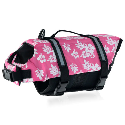Summer Dog Life Jacket Reflective Adjustable Large Dogs Swimwear Safety Vest Surfing Sailboat Enhanced Buoyancy Pet Lifejackets