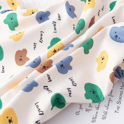 Spring Dog Clothes Cute Cartoon Pattern Jumpsuits Fashion Puppy Pajamas Soft Warm Cat Jumpsuits Pet Four-Legged Jumpsuit Rompers