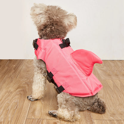 Summer Dog Life Jacket Enhanced Buoyancy Small Dogs Shark Swimming Clothes Safety Vest with Handle for Medium Large Dogs Surfing