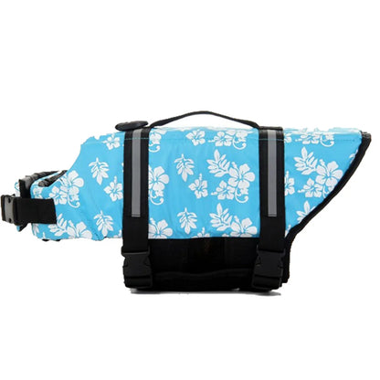 Summer Dog Life Jacket Reflective Adjustable Large Dogs Swimwear Safety Vest Surfing Sailboat Enhanced Buoyancy Pet Lifejackets