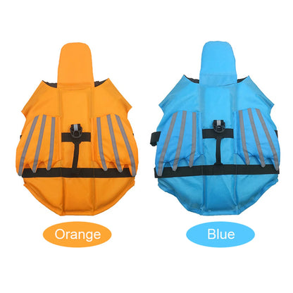 Dog Life Jacket Dog Safety Vest Adjustable Preserver with High Buoyancy and Durable Rescue Handle for Small Medium and Large Dog