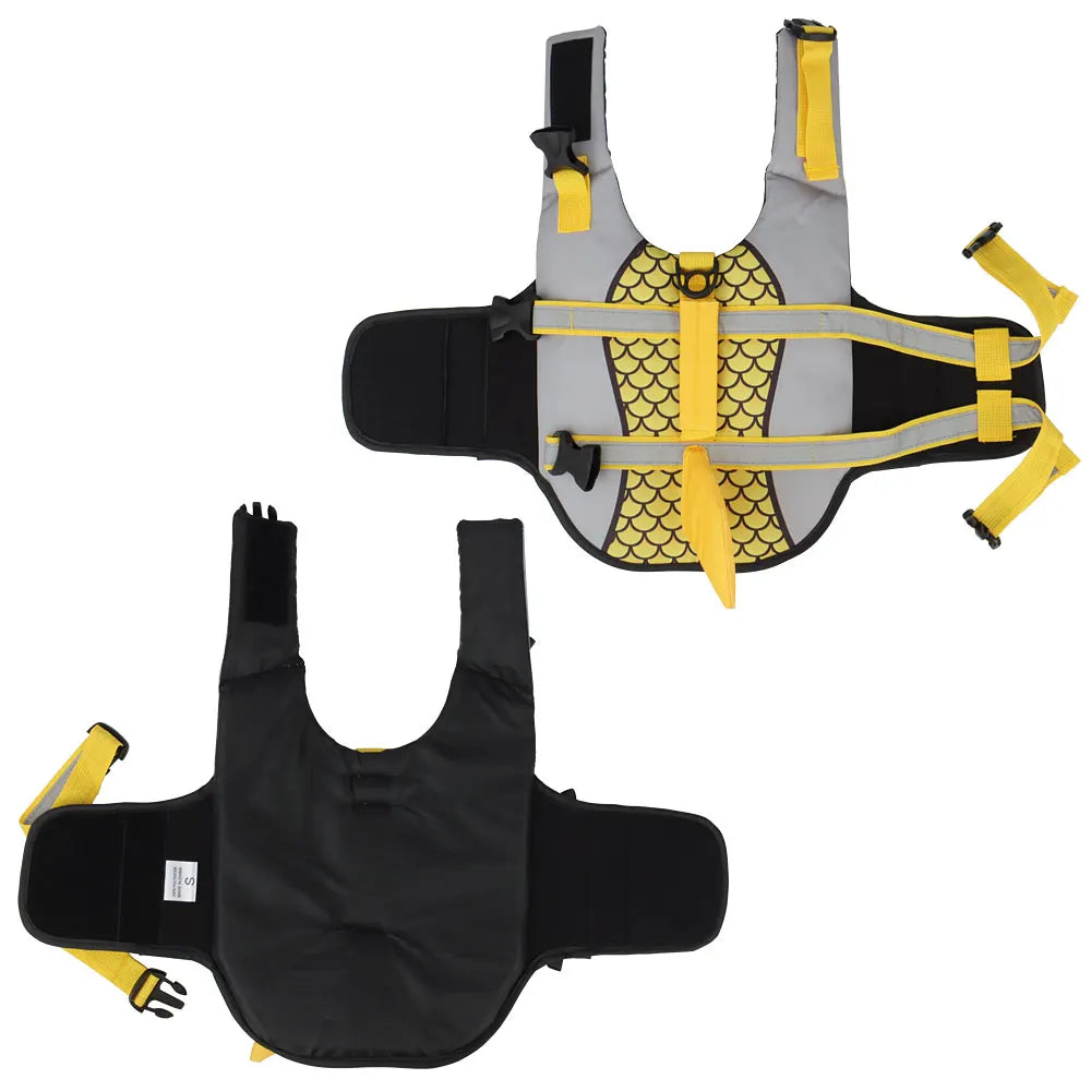 Scales Shark Swim Dog Clothes Pet Life Jacket Vest Harness Pet Swimming Summer Swimwear