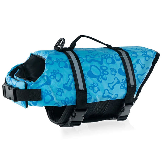 Summer Dog Life Jacket Reflective Adjustable Large Dogs Swimwear Safety Vest Surfing Sailboat Enhanced Buoyancy Pet Lifejackets