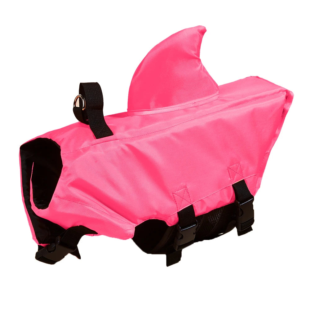 Summer Dog Life Jacket Enhanced Buoyancy Small Dogs Shark Swimming Clothes Safety Vest with Handle for Medium Large Dogs Surfing